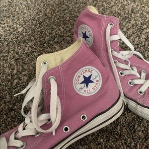 Purple/Pink high top converse
